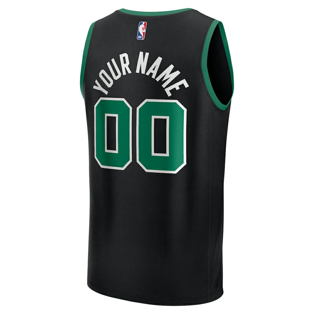 Boston Celtics Youth Fast Break Custom Replica Jersey Black Statement Edition | Fanatics online