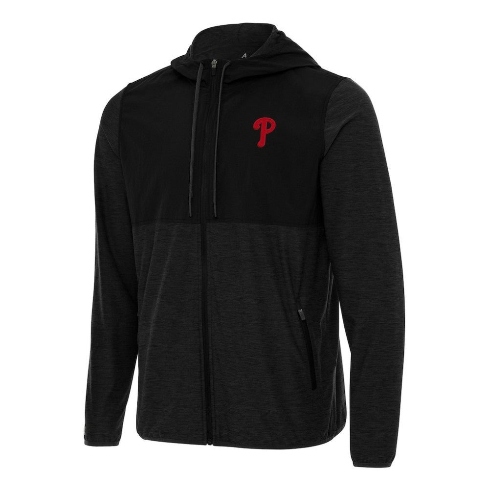 Philadelphia Phillies Antigua Sway Full-Zip Hoodie - Black - MLB Discount