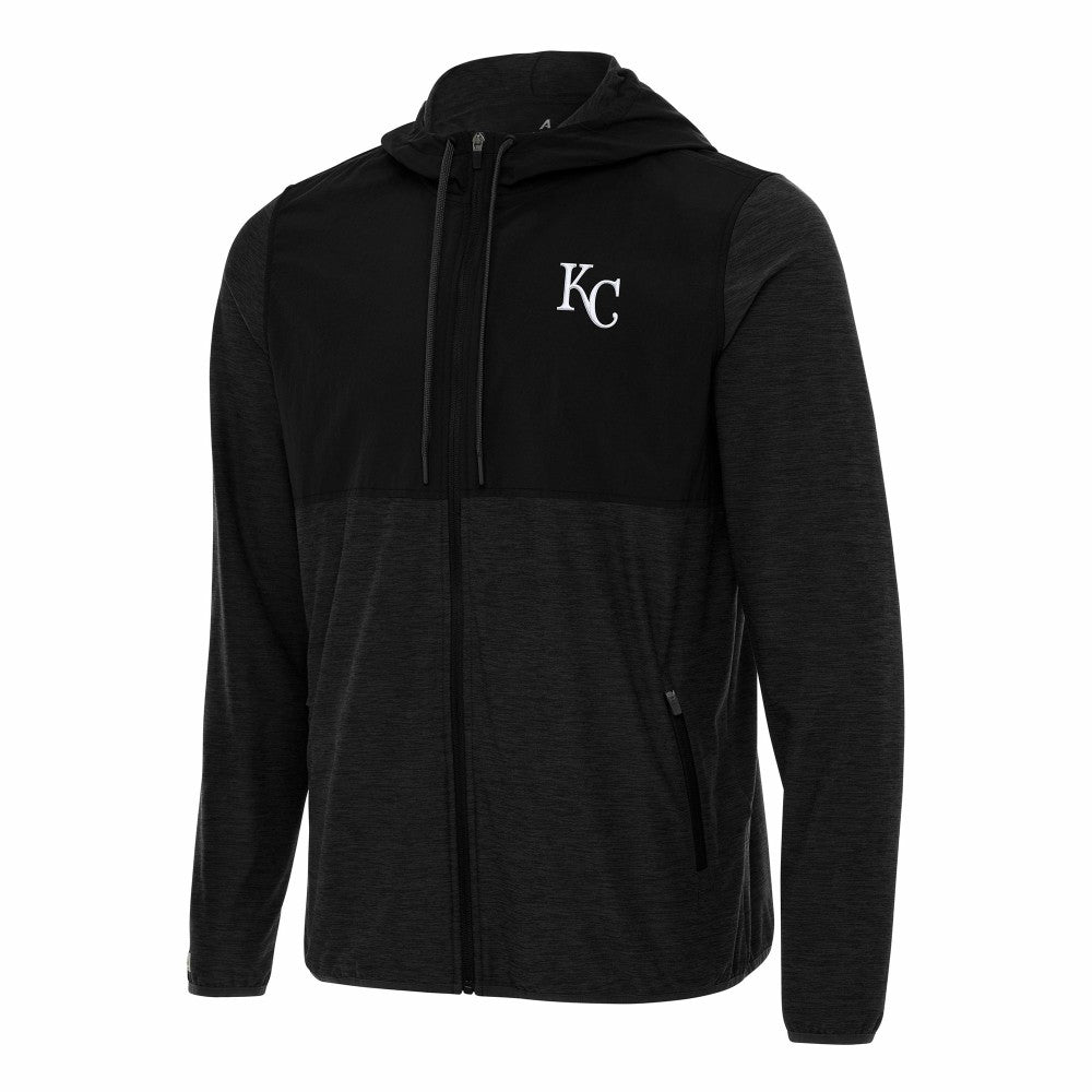 Kansas City Royals Antigua Sway Full-Zip Hoodie - Black - MLB on Sale