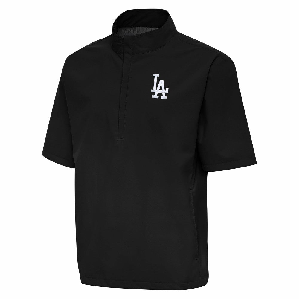 Los Angeles Dodgers Antigua Brisk Quarter-Zip Wind Shirt - Black - MLB Lifestyle