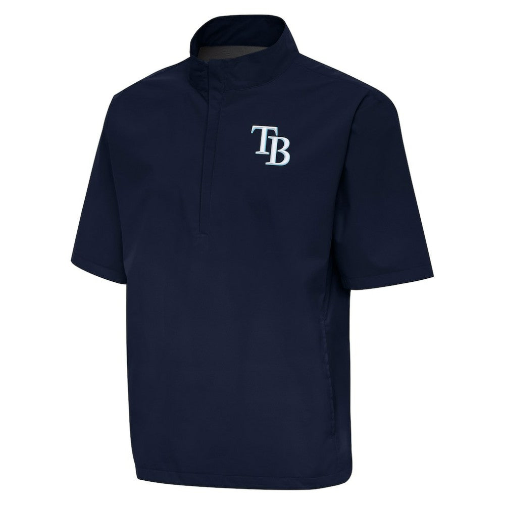 Tampa Bay Rays Antigua Brisk Quarter-Zip Wind Shirt - Navy - MLB Sale