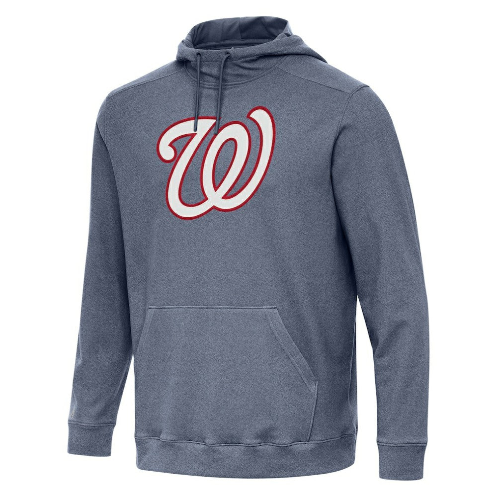 Washington Nationals Antigua Cloud Pullover Hoodie - Heather Navy - MLB Lifestyle