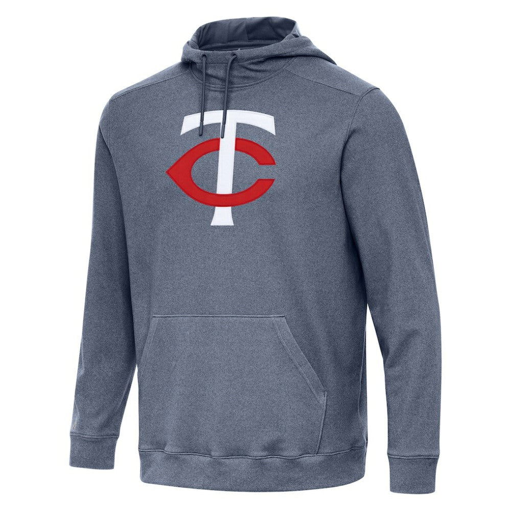 Minnesota Twins Antigua Cloud Pullover Hoodie - Heather Navy - MLB Lifestyle