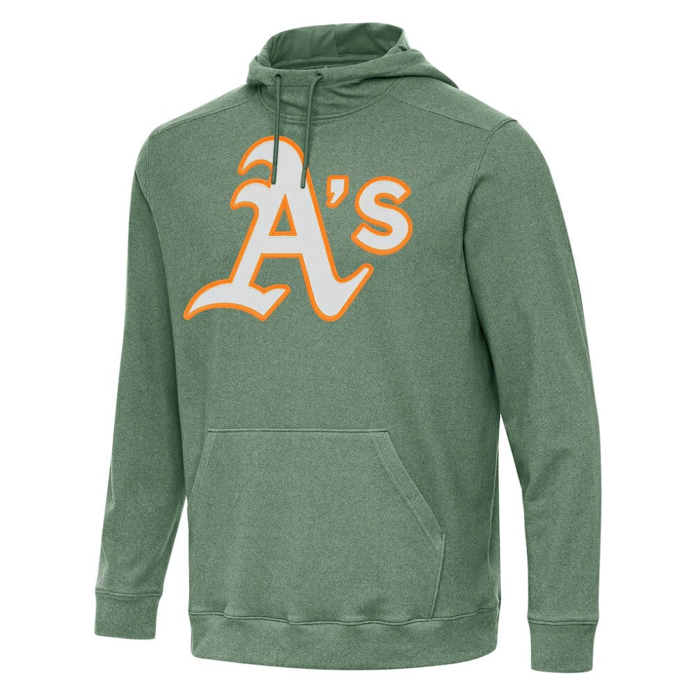Athletics Antigua Cloud Pullover Hoodie - Hunter Green - MLB on Sale