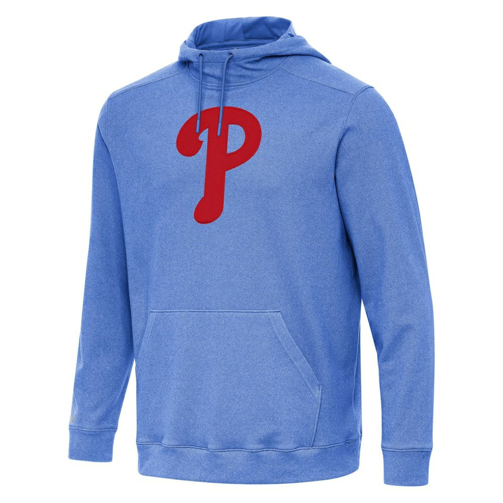 Philadelphia Phillies Antigua Cloud Pullover Hoodie - Heather Royal - MLB Discount