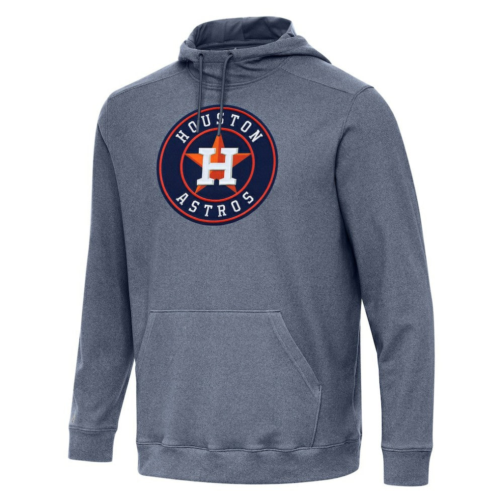 Houston Astros Antigua Cloud Pullover Hoodie - Heather Navy - MLB Sale