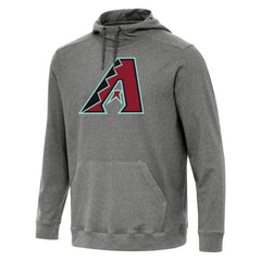 Arizona Diamondbacks Antigua Cloud Pullover Hoodie - Heather Black - MLB Discount