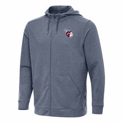 Cleveland Guardians Antigua Effortless Full-Zip Hooded Jacket - Heather Navy - MLB on Sale