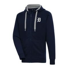 Detroit Tigers Antigua Big & Tall Victory Full-Zip Hoodie Jacket - Navy - MLB Sale