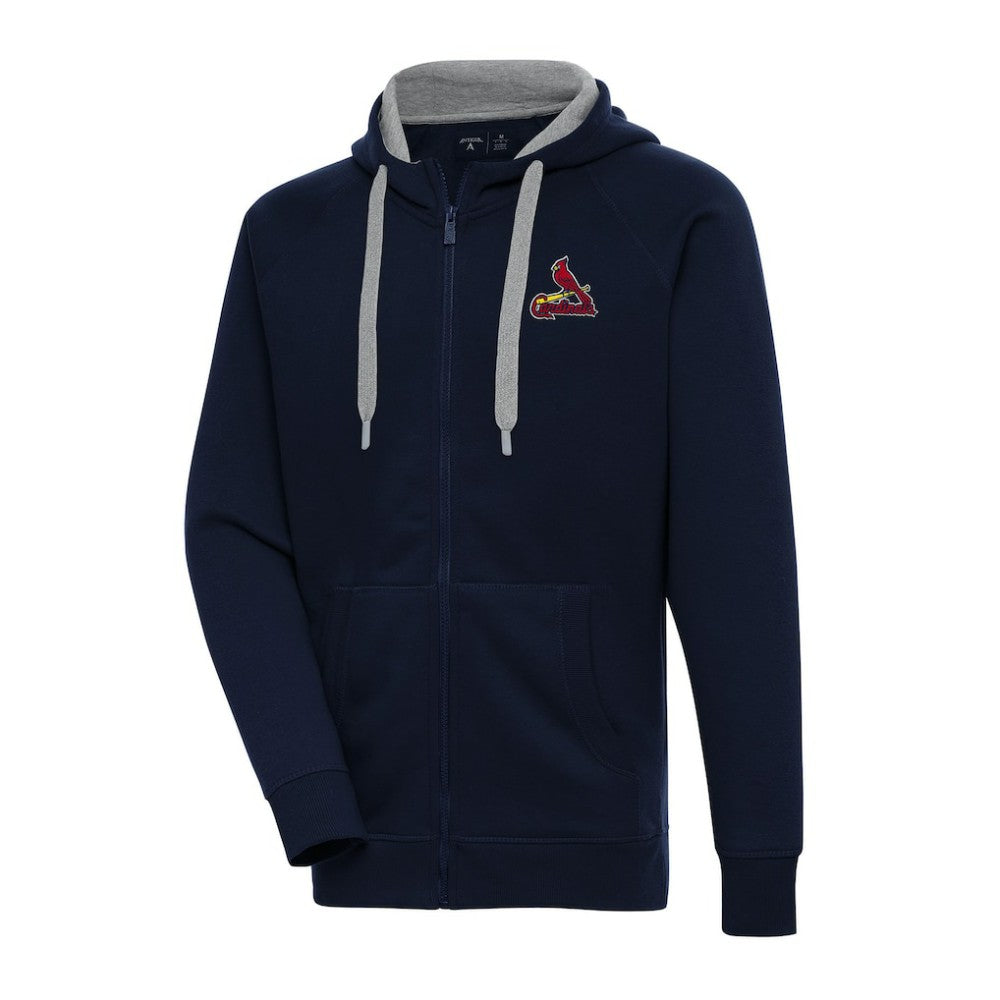 St. Louis Cardinals Antigua Big & Tall Victory Full-Zip Hoodie Jacket - Navy - MLB Online