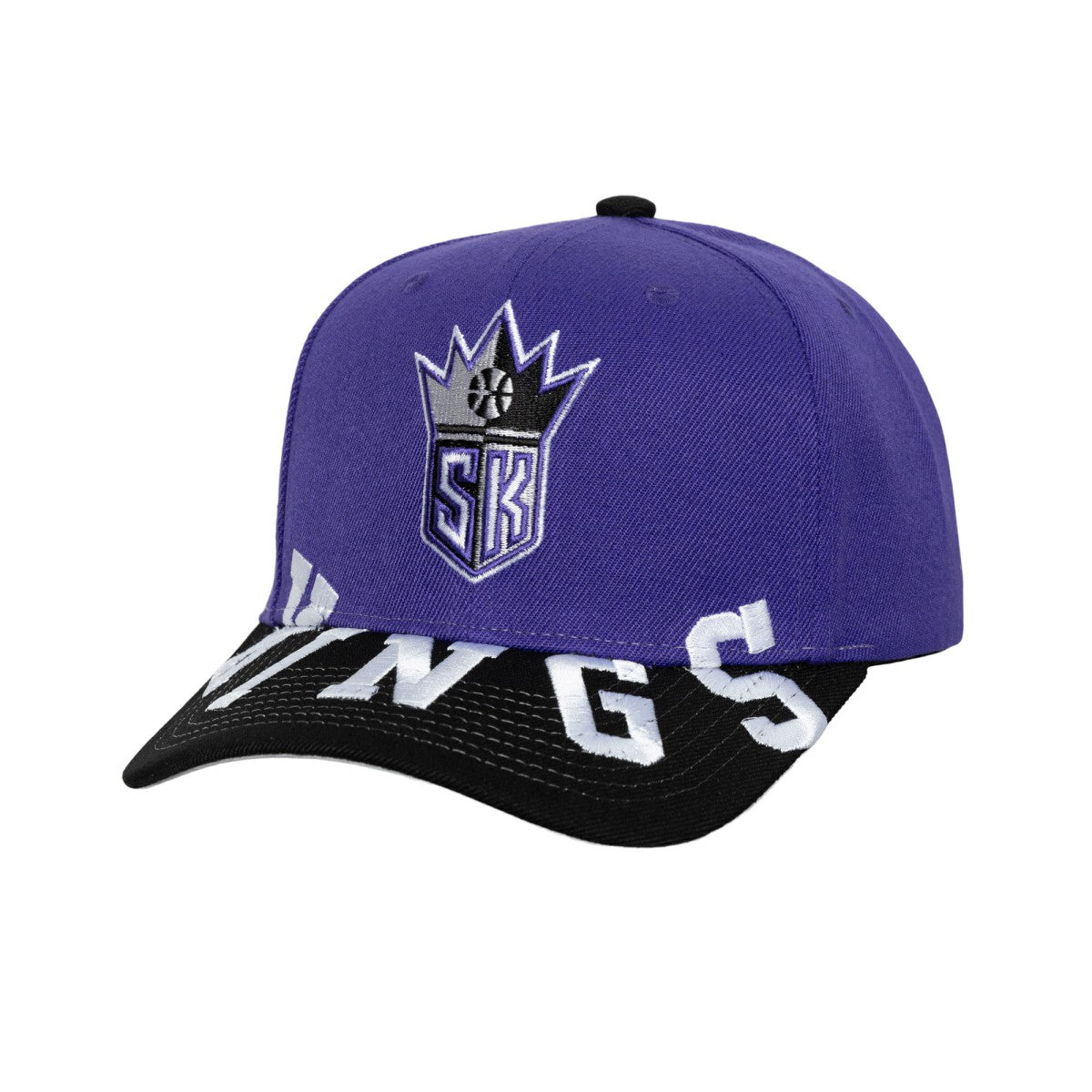 Sacramento Kings Underarch Two-Tone Pro Crown Snapback Hat Purple/Black | Mitchell & Ness online