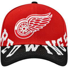 Detroit Red Wings Mitchell & Ness Underarch Two-Tone Pro Crown Snapback Hat - Red/Black - NHL 201994427
