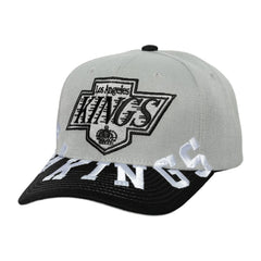 Los Angeles Kings Mitchell & Ness Underarch Two-Tone Pro Crown Snapback Hat - Gray/Black - NHL 201994431