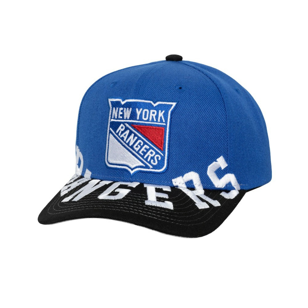 New York Rangers Mitchell & Ness Underarch Two-Tone Pro Crown Snapback Hat - Blue/Black - NHL 201994436