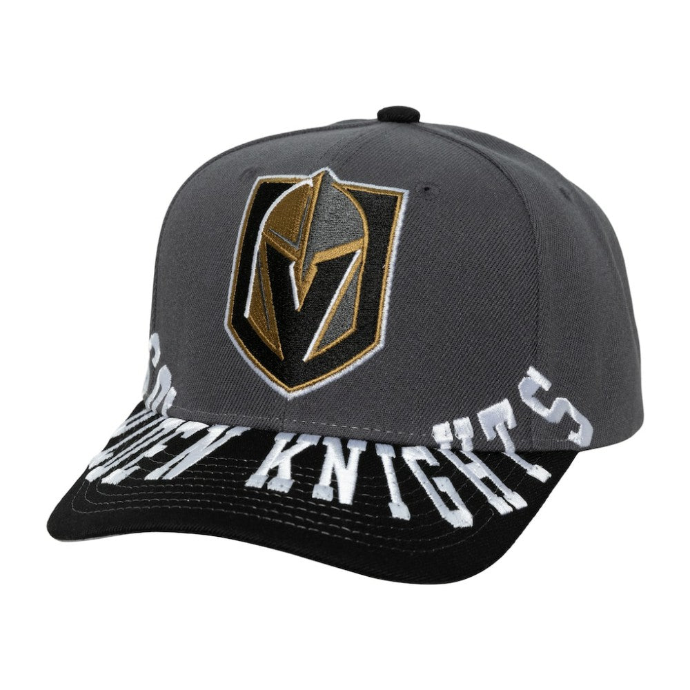 Vegas Golden Knights Mitchell & Ness Underarch Two-Tone Pro Crown Snapback Hat - Gray/Black - NHL 201994446