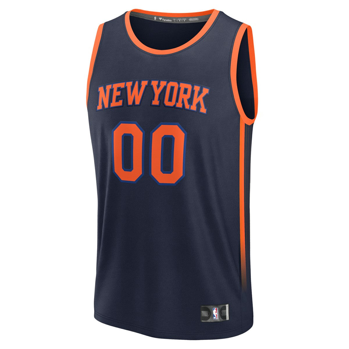 New York Knicks Fast Break Custom Jersey Statement Edition Navy | Fanatics