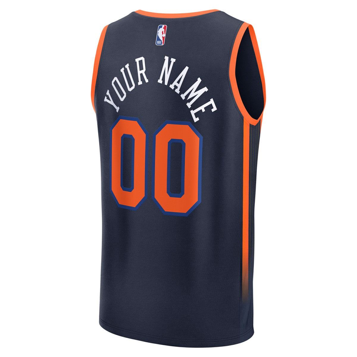 New York Knicks Fast Break Custom Jersey Statement Edition Navy | Fanatics