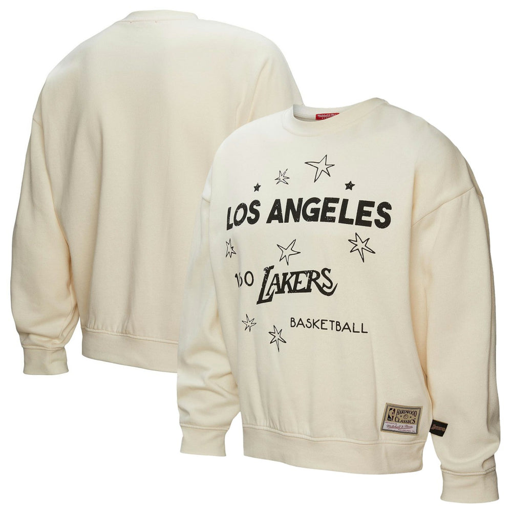 Los Angeles Lakers Women's Hardwood Classics Pullover Sweatshirt Gold | Mitchell & Ness discount