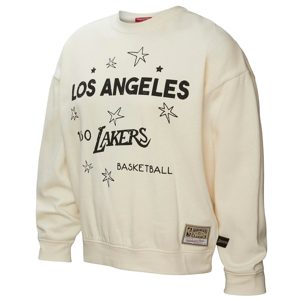 Los Angeles Lakers Women's Hardwood Classics Pullover Sweatshirt Gold | Mitchell & Ness discount