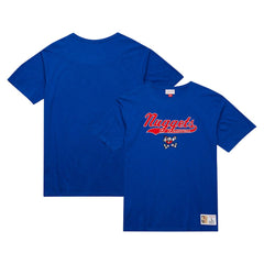 Denver Nuggets Hardwood Classics Felt Applique Slub T-Shirt for sale Royal | Mitchell & Ness outlet