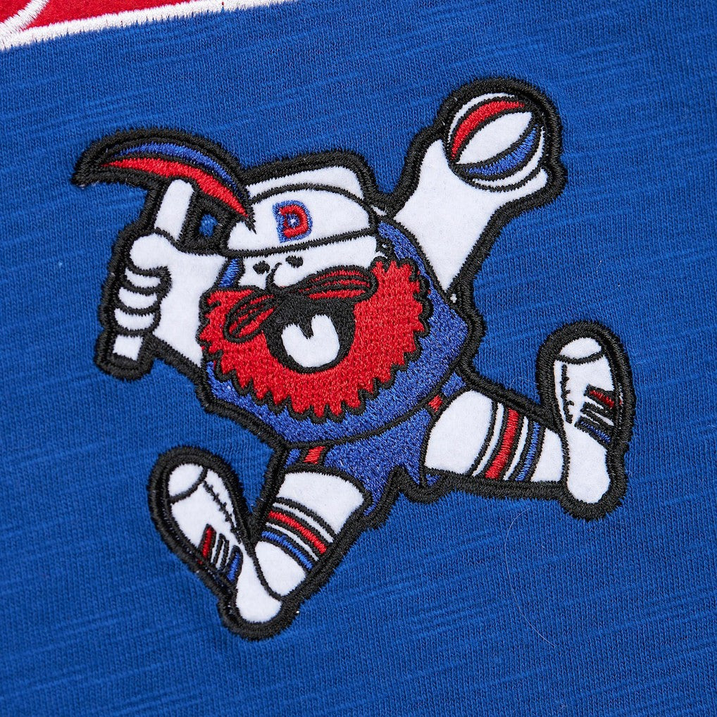 Denver Nuggets Hardwood Classics Felt Applique Slub T-Shirt for sale Royal | Mitchell & Ness outlet