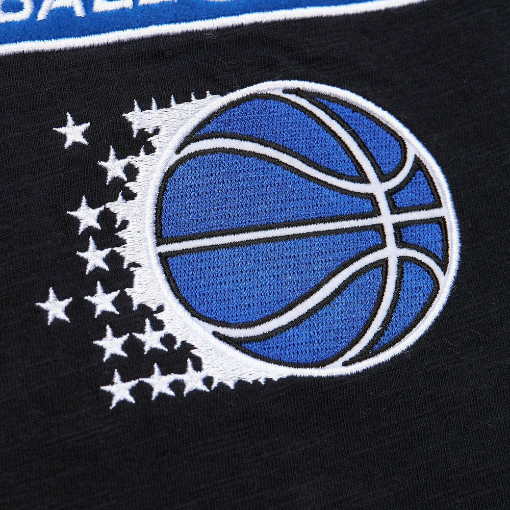 Orlando Magic Hardwood Classics Felt Applique Slub T-Shirt Black | Mitchell & Ness online