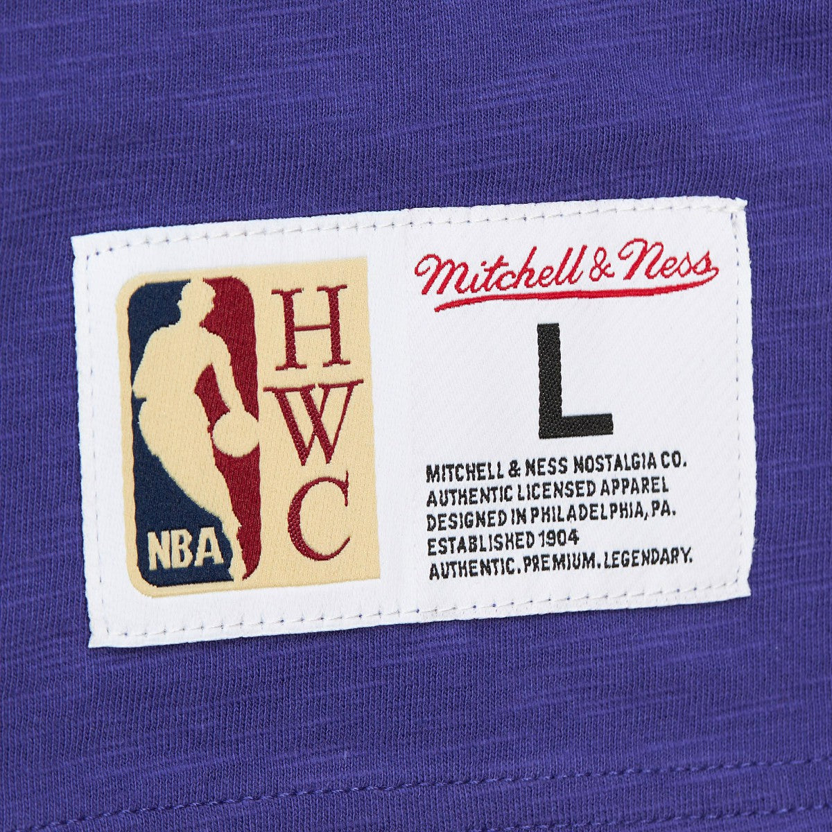 Phoenix Suns Hardwood Classics Felt Applique Slub T-Shirt Purple | Mitchell & Ness outlet