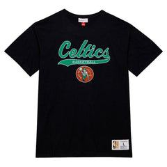 Boston Celtics Hardwood Classics Felt Applique Slub T-Shirt Black | Mitchell & Ness Lifestyle