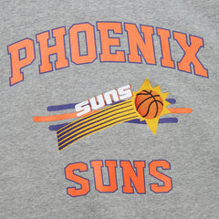 Phoenix Suns Hardwood Classics All Over 4.0 Pullover Sweatshirt Heather Gray | Mitchell & Ness Lifestyle