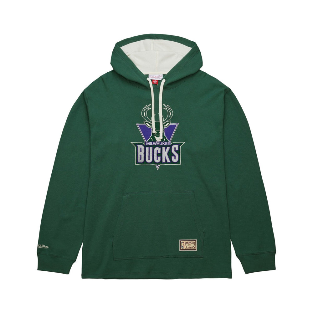 Milwaukee Bucks Hardwood Classics Lightweight Thermal Pullover Hoodie Green | Mitchell & Ness outlet