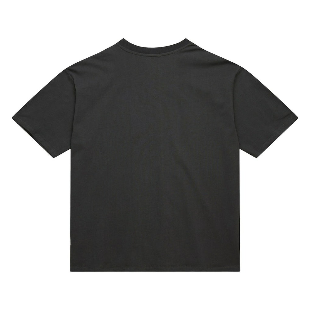 Chicago Bulls Women's Hardwood Classics Oversized Boyfriend T-Shirt for sale Charcoal | Mitchell & Ness
