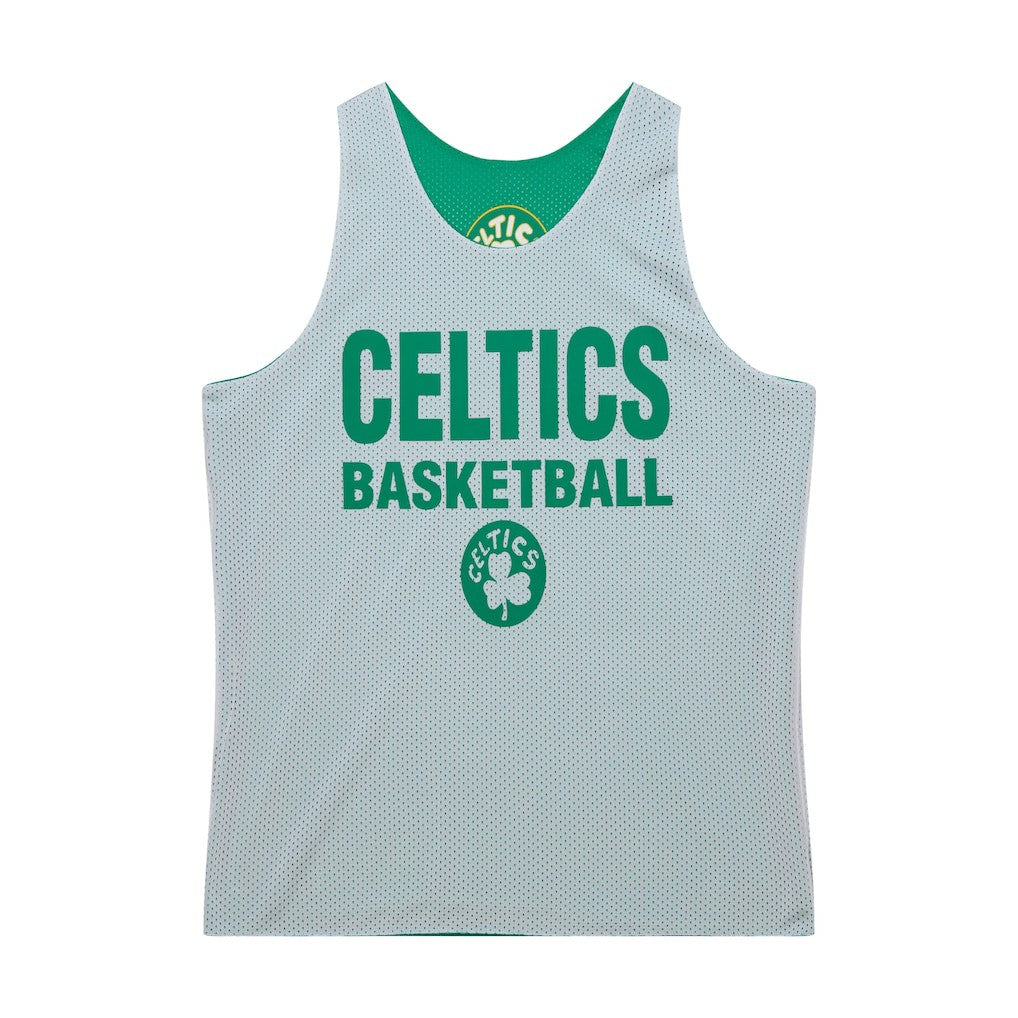 Boston Celtics Hardwood Classics Reversible Mesh Practice Jersey Kelly Green/White | Mitchell & Ness