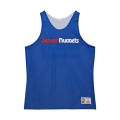 Denver Nuggets Hardwood Classics Reversible Mesh Practice Jersey for sale Royal/White | Mitchell & Ness discount