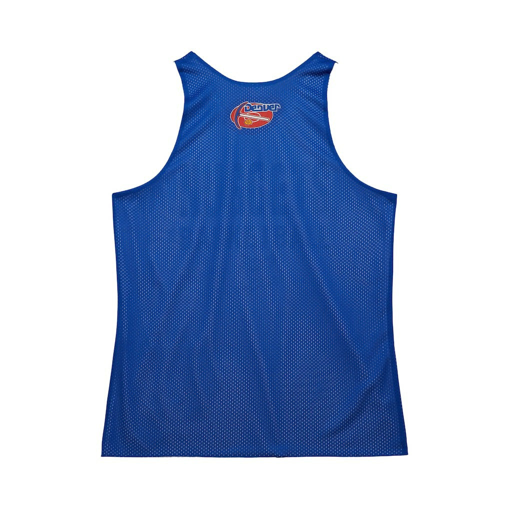 Denver Nuggets Hardwood Classics Reversible Mesh Practice Jersey for sale Royal/White | Mitchell & Ness discount