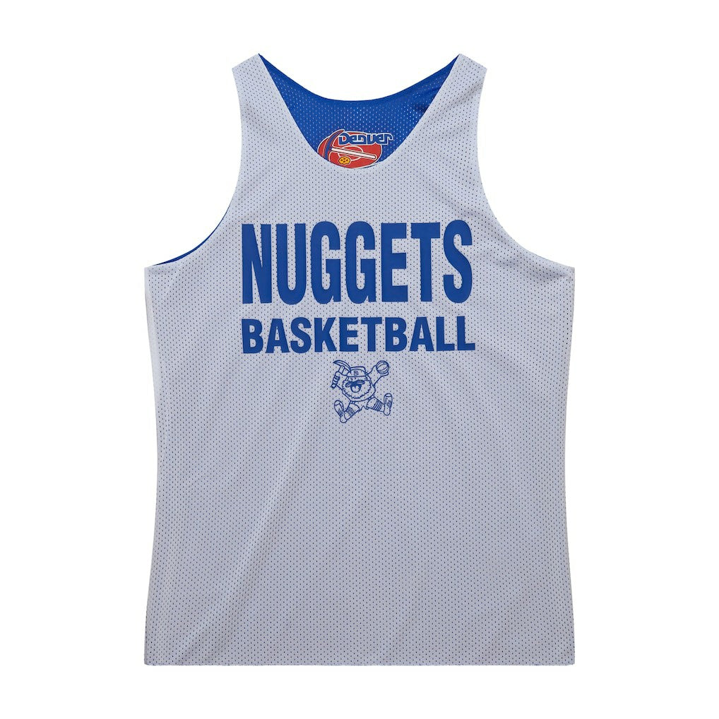 Denver Nuggets Hardwood Classics Reversible Mesh Practice Jersey for sale Royal/White | Mitchell & Ness discount