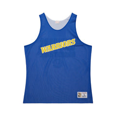 Golden State Warriors Hardwood Classics Reversible Mesh Practice Jersey for sale Royal/White | Mitchell & Ness