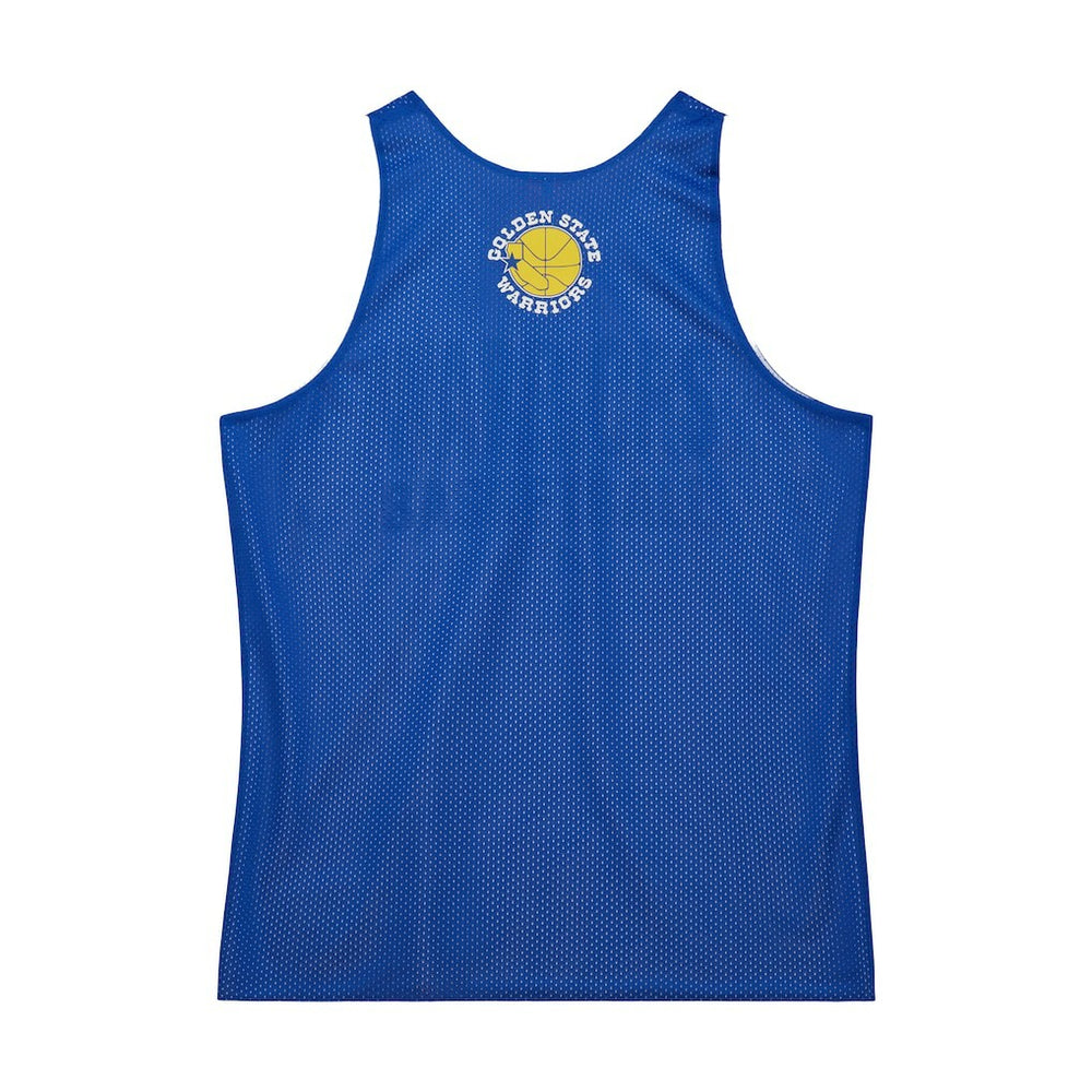 Golden State Warriors Hardwood Classics Reversible Mesh Practice Jersey for sale Royal/White | Mitchell & Ness