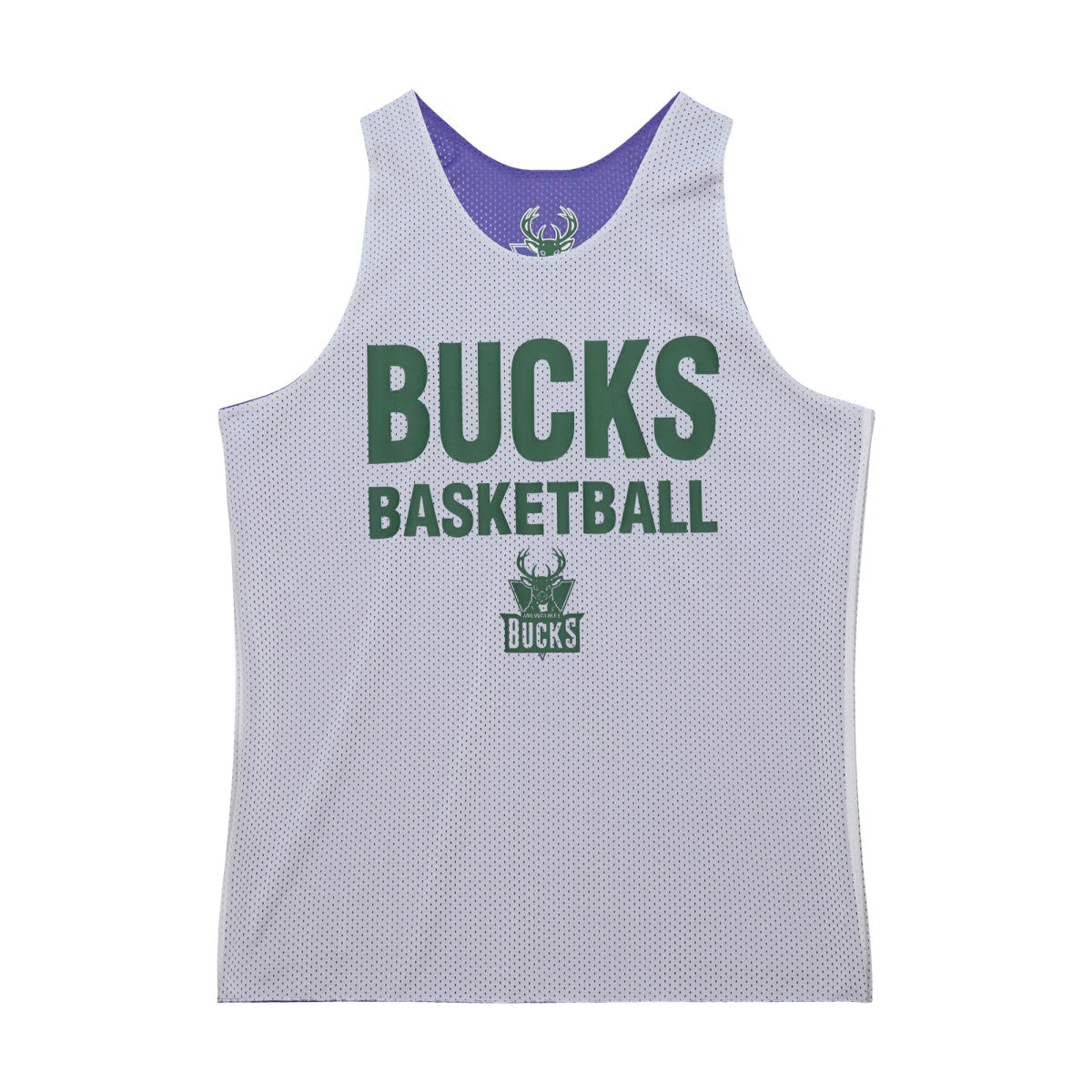 Milwaukee Bucks Hardwood Classics Reversible Mesh Practice Jersey Purple/White | Mitchell & Ness Lifestyle