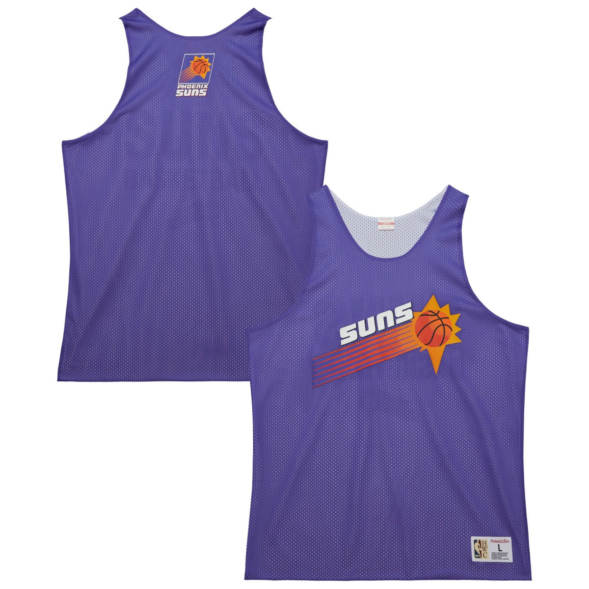 Phoenix Suns Hardwood Classics Reversible Mesh Practice Jersey Purple/White | Mitchell & Ness Near Me