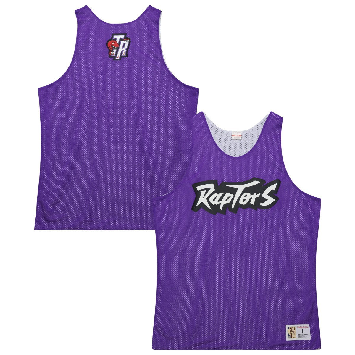 Toronto Raptors Hardwood Classics Reversible Mesh Practice Jersey Purple/White | Mitchell & Ness Near Me