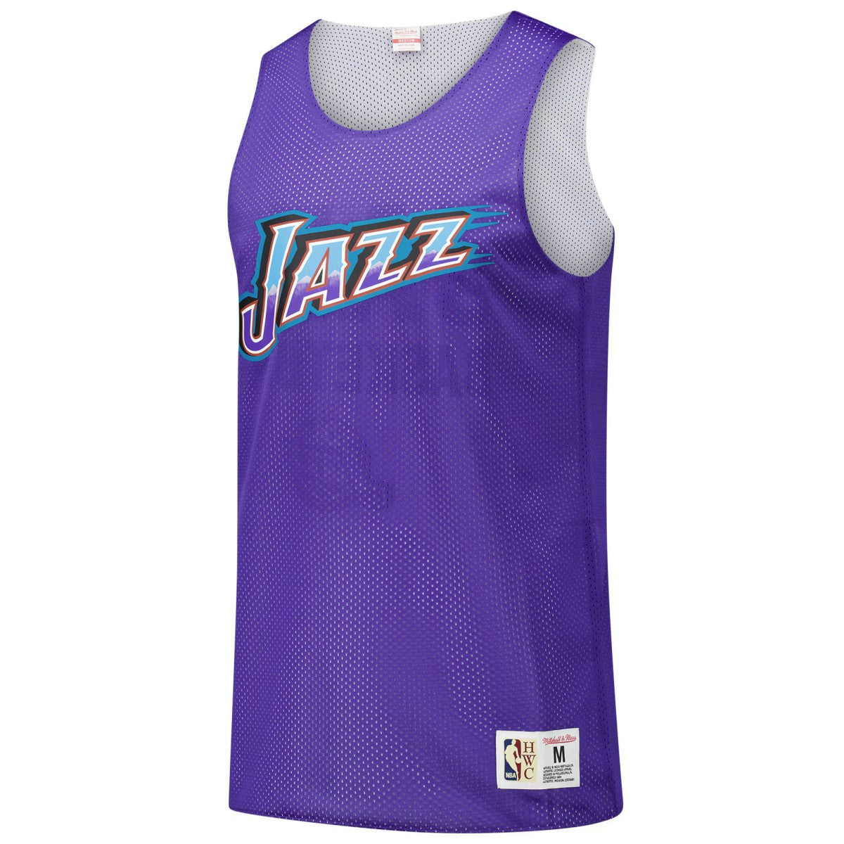 Utah Jazz Hardwood Classics Reversible Mesh Practice Jersey Purple | Mitchell & Ness US