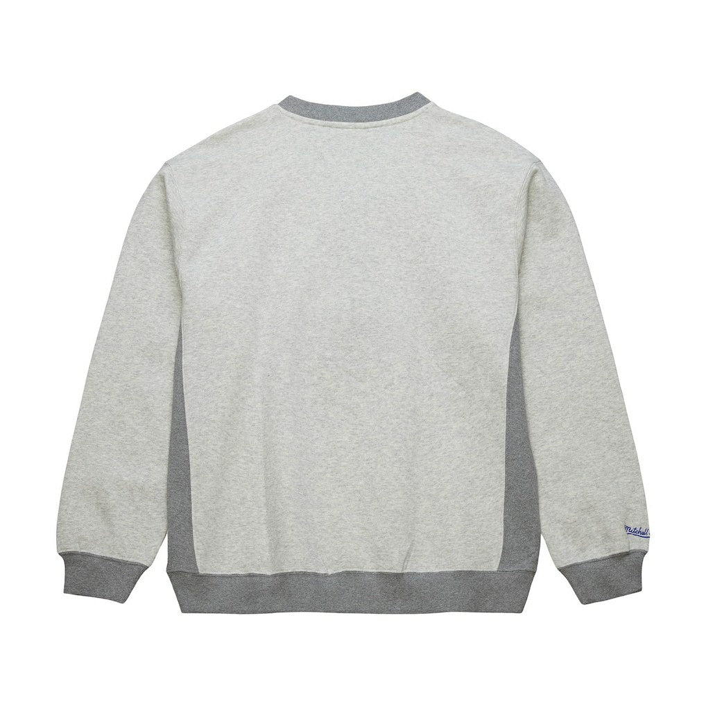Golden State Warriors Vintage Logo Pullover Sweatshirt for sale Heather Gray | Mitchell & Ness US