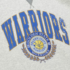 Golden State Warriors Vintage Logo Pullover Sweatshirt for sale Heather Gray | Mitchell & Ness US