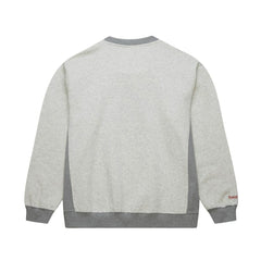 Chicago Bulls Vintage Logo Pullover Sweatshirt Heather Gray | Mitchell & Ness Lifestyle