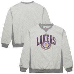 Los Angeles Lakers Vintage Logo Pullover Sweatshirt Heather Gray | Mitchell & Ness outlet