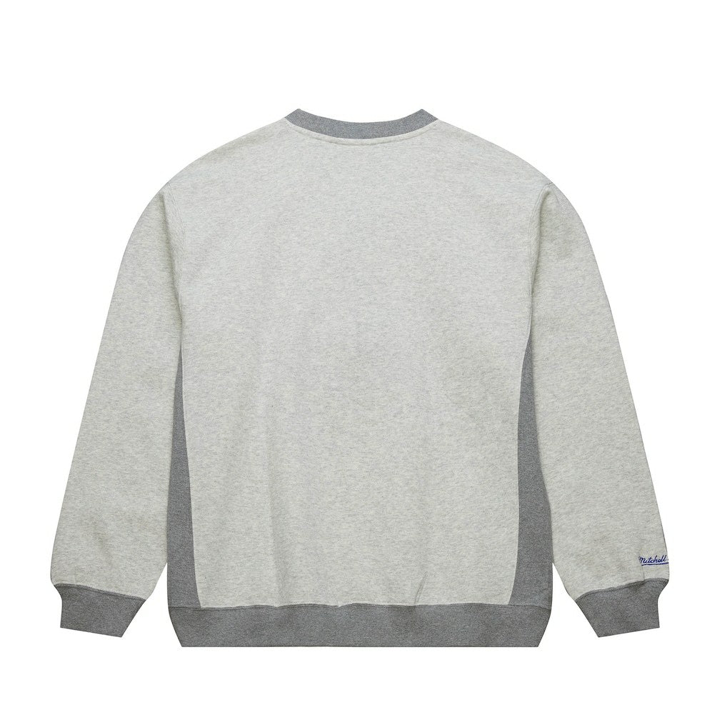 Philadelphia 76ers Vintage Logo Pullover Sweatshirt Heather Gray | Mitchell & Ness outlet
