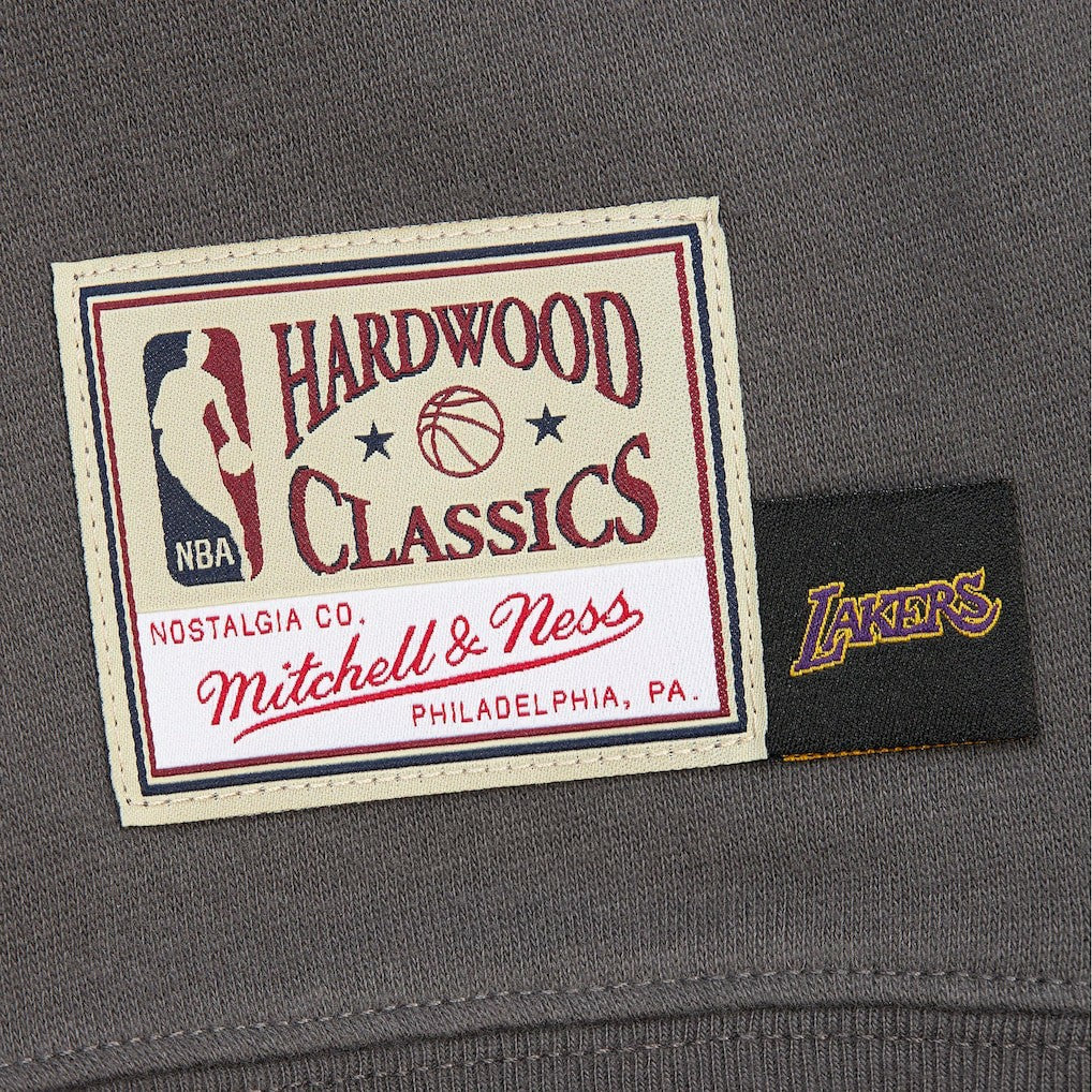 Los Angeles Lakers Women's Hardwood Classics Lightweight Pullover Sweatshirt Charcoal | Mitchell & Ness online