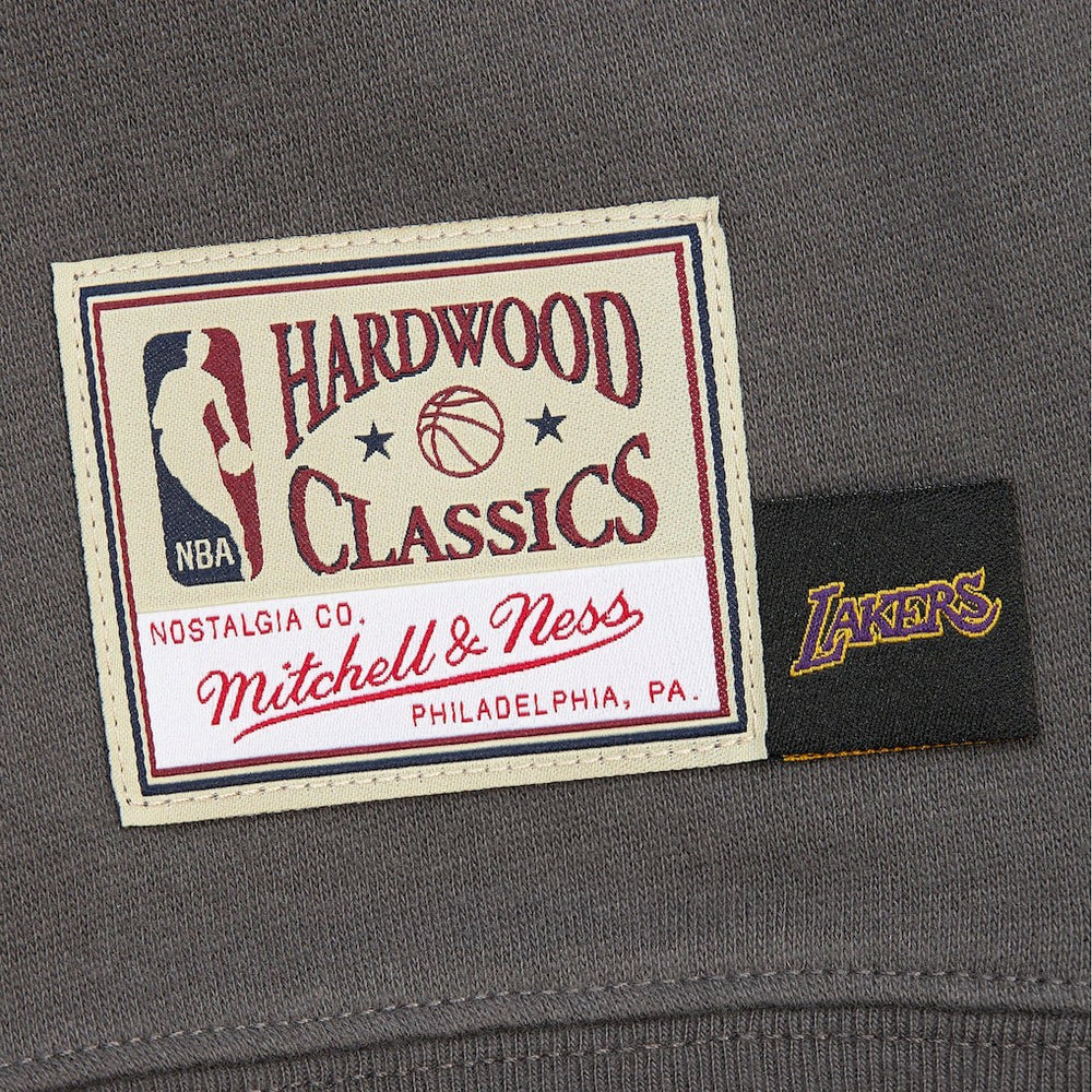 Los Angeles Lakers Women's Hardwood Classics Lightweight Pullover Sweatshirt Charcoal | Mitchell & Ness online