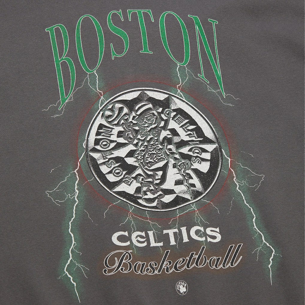 Boston Celtics Women's Hardwood Classics Lightweight Pullover Sweatshirt Charcoal | Mitchell & Ness discount