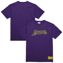 Los Angeles Lakers Hardwood Classics Neon Nights Premium T-Shirt Purple | Mitchell & Ness Near Me